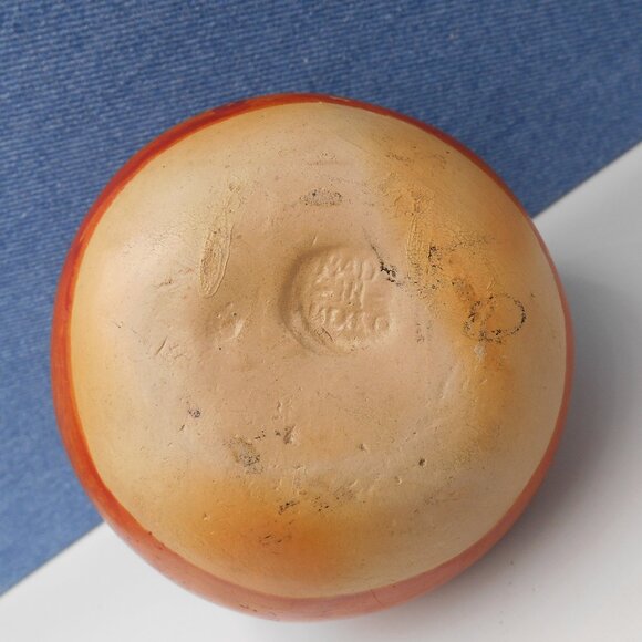 VINTAGE SMALL MEXICAN CLAY POT HAND PAINTED POTTERY WATER JUG FOLK ART TONALA - Picture 6 of 8